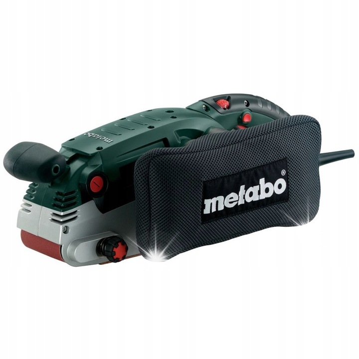 Metabo BAE 75 szalagcsiszoló, 1010W, 75 x 533 mm szalag, Vario-Tacho-Constamatic (VTC) elektronikus fordulatszám-szabályozás, beépített elszívórendszer antisztatikus porzsákkal, zöld/fekete, 4,7 kg