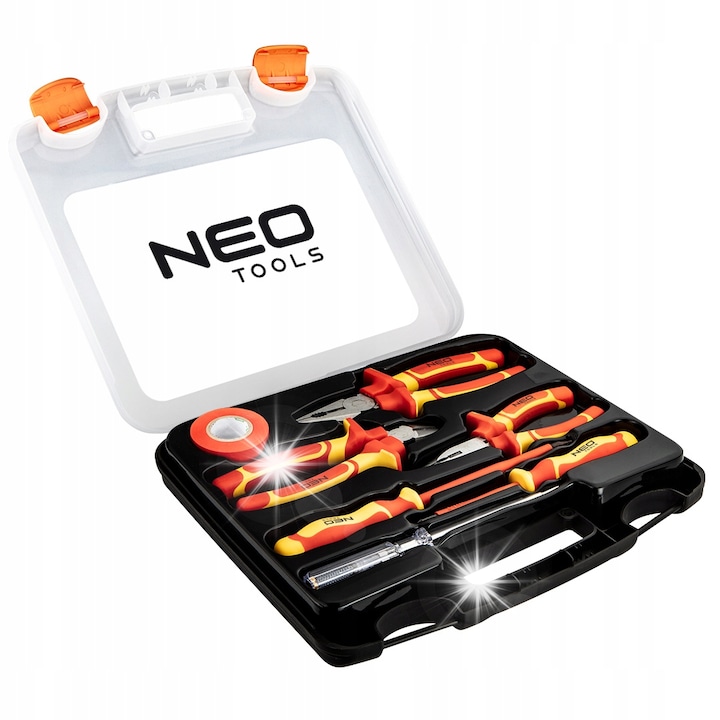 Set 7 clesti si surubelnite 1000V, NEO Tools, multicolor, 30.8x-