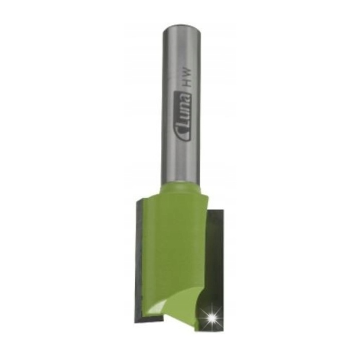 Freza Luna 20999-2007, fara tais frontal, un singur tais, din carbura sinterizata, verde/argintiu, 6/18/65/8 mm, 1 buc