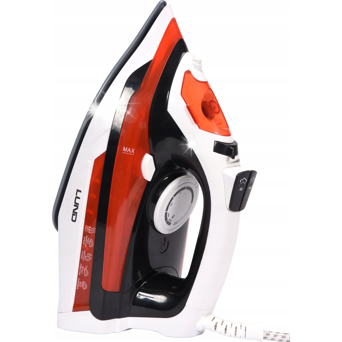 Fier de calcat cu aburi Lund T68115 ceramic 2800W 31x12.5x15cm