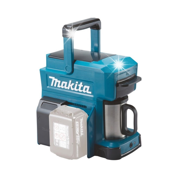 Espressor cafea Makita DCM501Z portabil 240ml multivolt 243x187x218mm