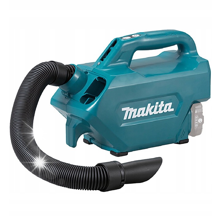 Makita CL121DZ 12V autós porszívó, kompakt, 956mm, 1.8kg