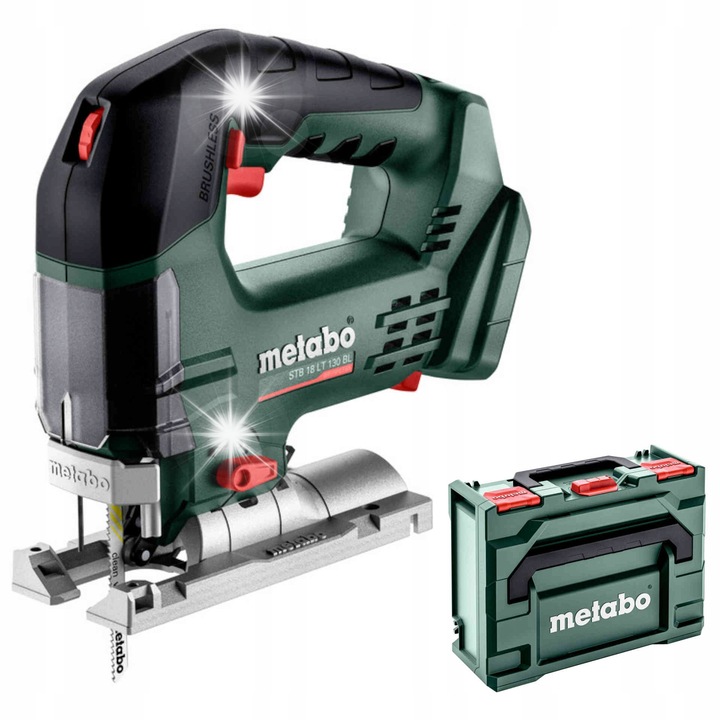 Fierastrau pendular Metabo STB 18 LT 130 BL, 18 V, motor brushless, adancime de taiere 130 mm, Metabo Quick schimbare lame fara scule, fara acumulator si incarcator, verde, 1 buc