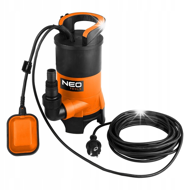 Pompa submersibila apa murdara NEO TOOLS 400W 8000l/h aluminiu nylon 10m cablu