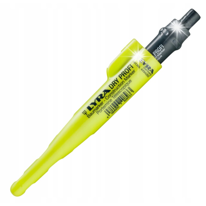 Creion constructie Lyra Dry Profi automat cu ascutitoare si 12 rezerve grafit 2.8mm