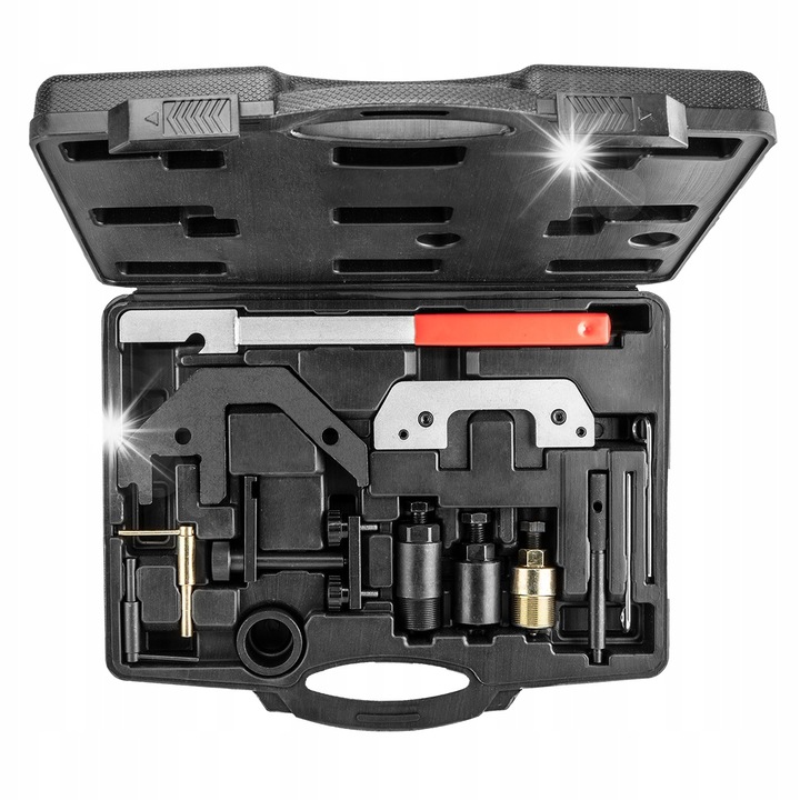 Set blocare distributie/kit blocaj NEO TOOLS 11-316, pentru motoare diesel BMW, in valiza din plastic, negru, 1 set