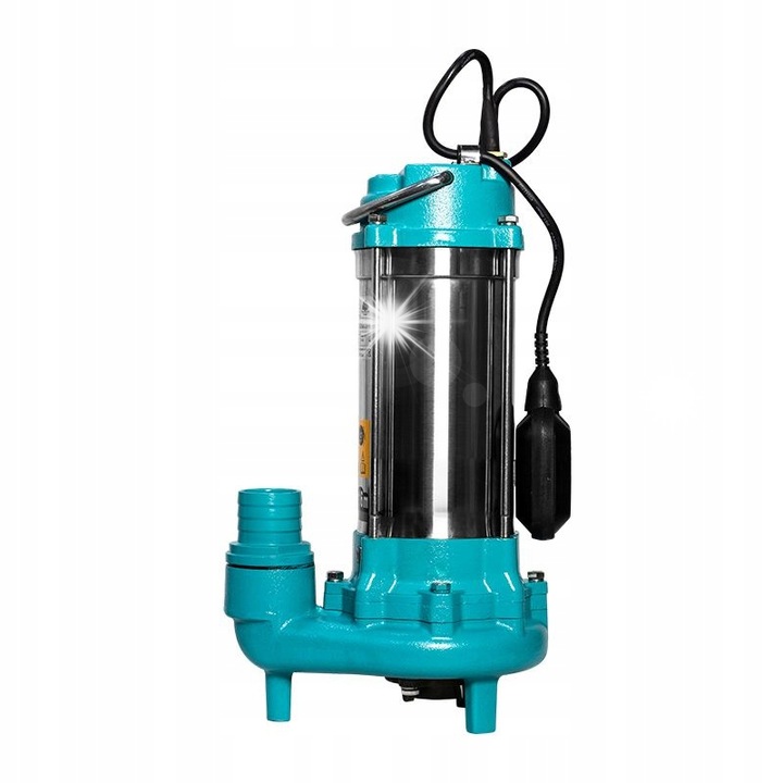 Omnigena WQ 7-16-1,5 INOX merülő szivattyú, darálóval, 1500W, türkiz