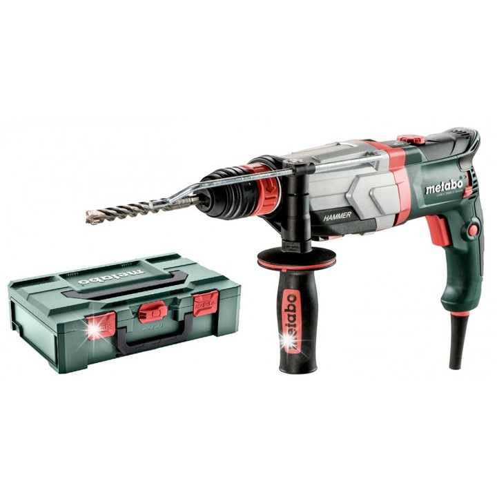 Ciocan rotopercutor Metabo UHEV 2860-2, 1100W, SDS-Plus, 3.4J, cu accesorii, 36x12x30cm