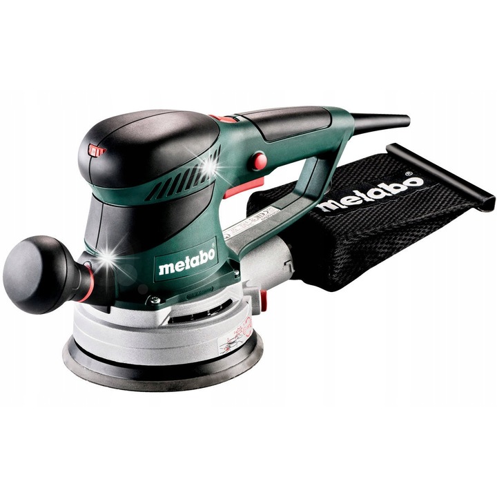 Metabo SXE 450 TurboTec excentercsiszoló/orbitális csiszoló, 150 mm, 350W, 2,8/6,2 mm amplitúdó, Vario, TurboBoost, porzsákkal és MetaLoc kofferrel, zöld, 1 db