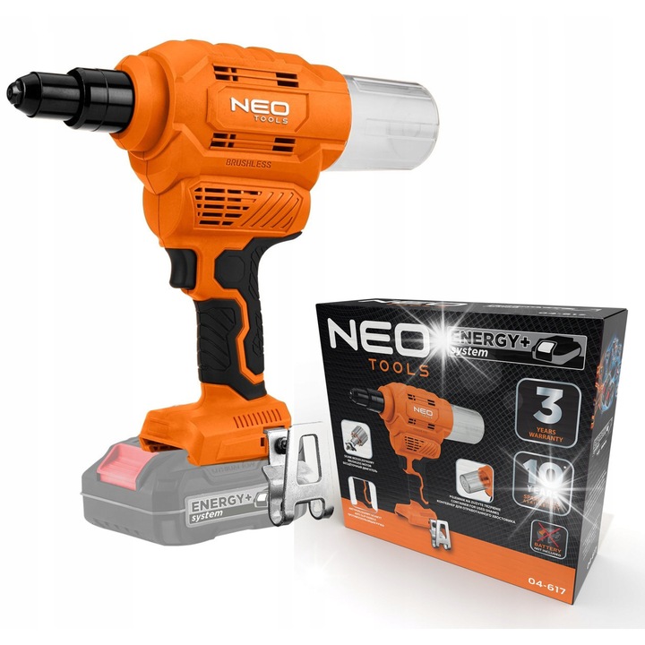NEO TOOLS AKKUMULÁTOROS KEFE NÉLKÜLI CSAVARBEHAJTÓ 18V E+ 12 000 N 04-617