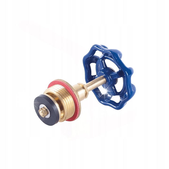Perfexim 01-500-0320-000 G1 1/4 DN32 szelep sapka, horganyzott öntöttvas, maximális nyomás 1,0 MPa (10 bar), Kék