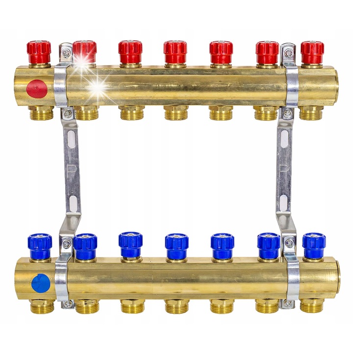 Distribuitor incalzire Perfexim PHA-109A 7 circuite alama 95C 10bar