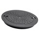 Capac canalizare plastic Pipelife 315 1,5t A15, negru, 316x42mm