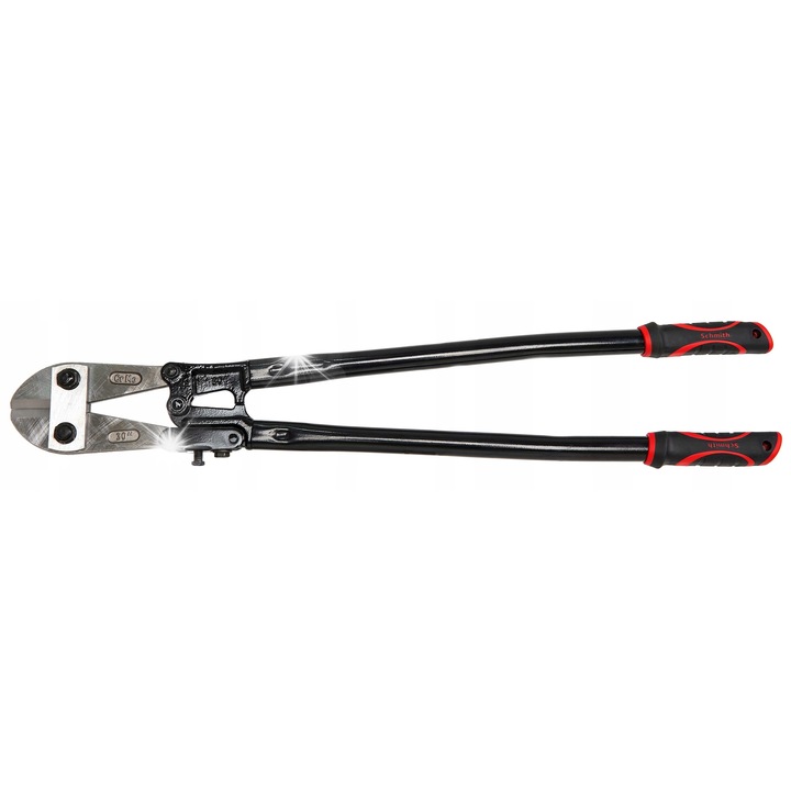 Schmith SND-02 huzalvágó fogó, huzalvágó, induktívan edzett pengékkel, csúszásmentes gumírozott nyéllel, fekete/piros, 450 mm