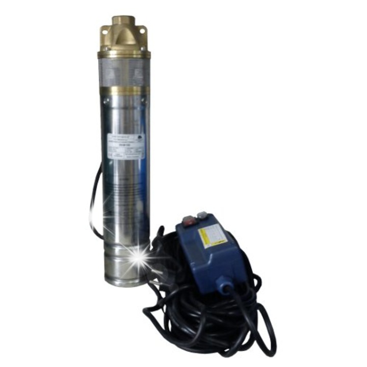 Pompa submersibila pentru apa curata Omnigena SKM 100 4, 0.75 kW/230V, 45 l/min (2700 l/h), inaltime refulare 60 m, cablu 15 m, inox, 1 buc
