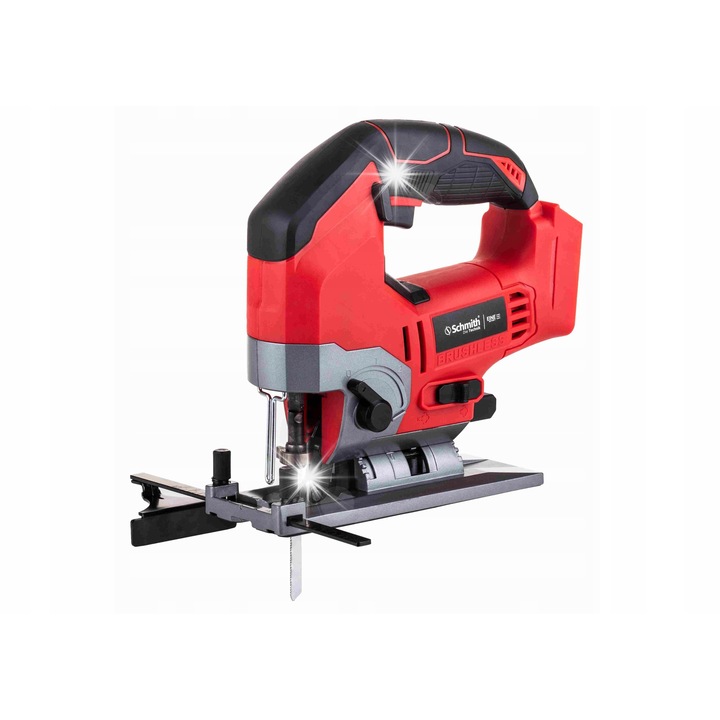Schmith 18V orrfűrész / szablyafűrész, szénkefe nélküli motor (brushless), fordulatszám-szabályozás és 4 oszcillációs fokozat, piros/fekete