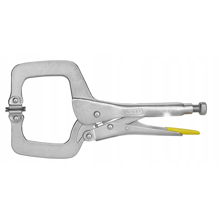 Stanley C-típusú szorítófogó 279mm 0-84-816, önzáró állítható csavarral, robusztus kioldó mechanizmus, ezüst, 1 db