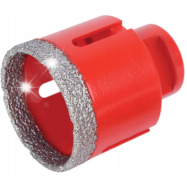 Rubi DRYGRES 43 mm gyémánt fúrókorona, csempéhez és porcelán csempéhez, M14 menet, max. 35 mm mélység, piros