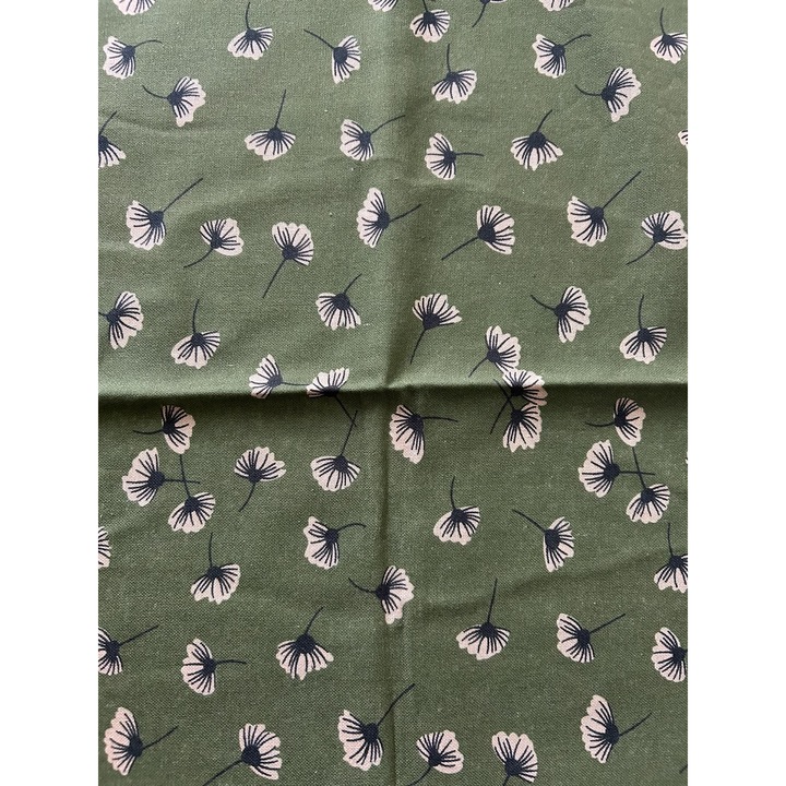 Finom virágminta, pamut textil anyag