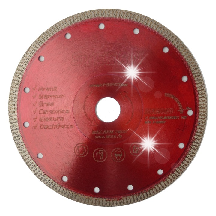 Steern gyémánttárcsa 200x1,4x1,8x25,4 mm gránithoz, márványhoz, kerámiához
