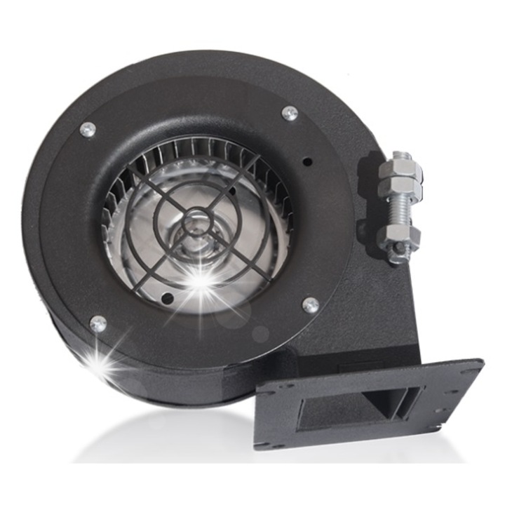 Tech STW-60 EMSK kazánventilátor, 230 V, 60 W, max. 200 m3/h áramlási sebesség, 35 kW-ig terjedő kazánokhoz, fekete