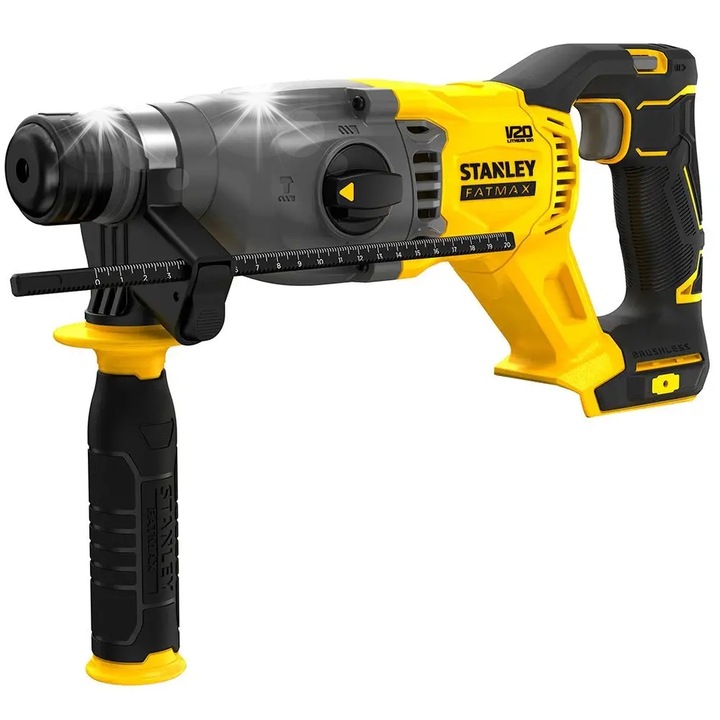 Ciocan rotopercutor Stanley SFMCH900B, 18V, 2J, LED, 4.0Ah, negru-gri