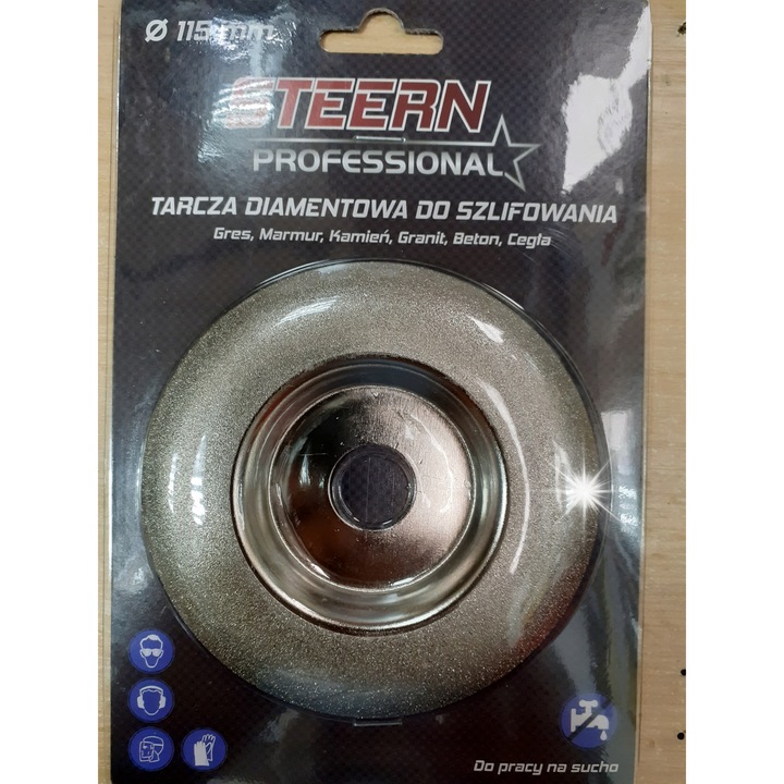 Stern DS-115 gyémánttárcsa, 115x22mm, száraz, kőhöz és kerámiához