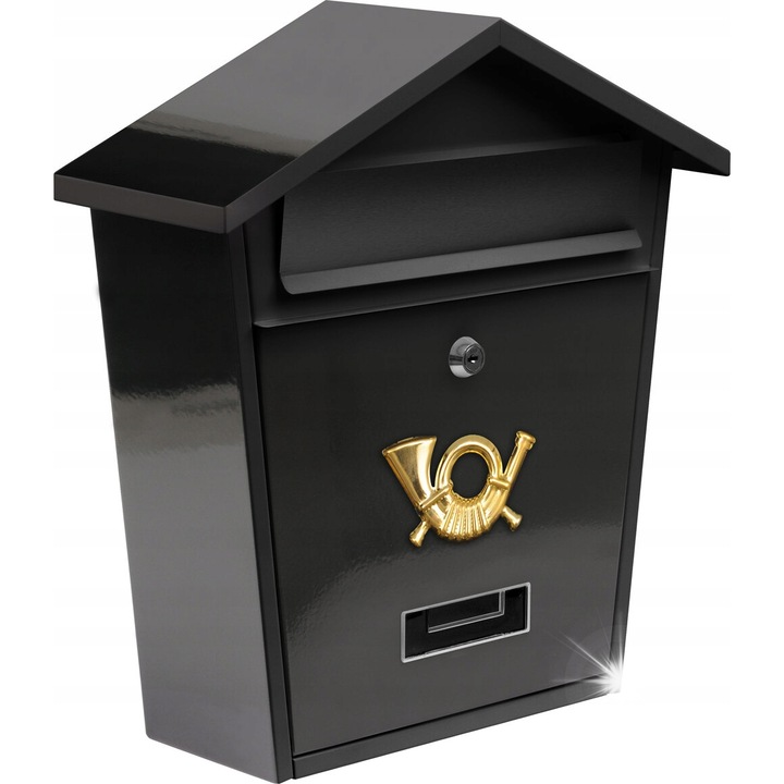 Vorel postaláda 380x320x105mm fekete