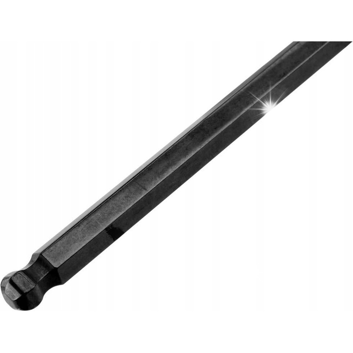 Set chei imbus Vorel, CrV6150, cu bila si maner ergonomic, negru, 8 piese (2.5, 3, 4, 5, 6, 7, 8, 10 mm)