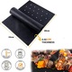 Folie teflon gratar PTFE 40x33cm, VALA® BBQ Grill Party Perforata, antiaderenta, reutilizabila, negru, Set 5buc