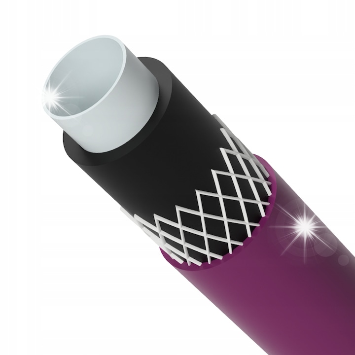 Vartco Home kerti tömlő, 4 rétegű, 3/4", 30m, fekete-fehér