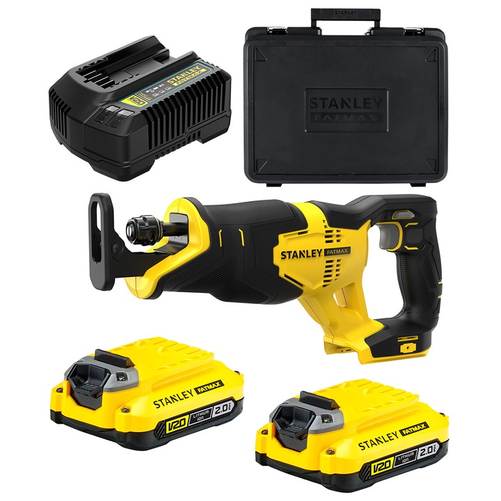 Fierastrau sabie Stanley FATMAX 18V 2x2Ah 3000rpm 25mm
