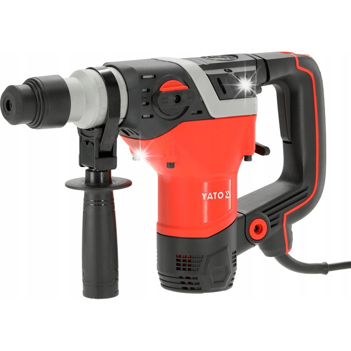 Ciocan rotopercutor Yato 1100W 4,5J 3 functii SDS-plus 28mm 5,3kg set