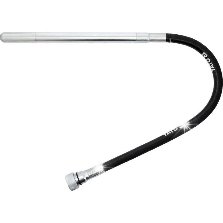 Yato YT-82604 betonvibrátor/keverő, 1,2 m flexibilis tengely, 25 mm átmérő, 18 V Li-Ion (akkumulátor nélkül), fekete/fehér