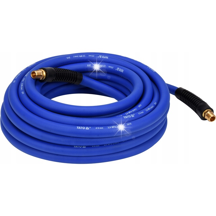 Furtun de aer comprimat hibrid Yato 8 mm x 10 m prindere 1/4"