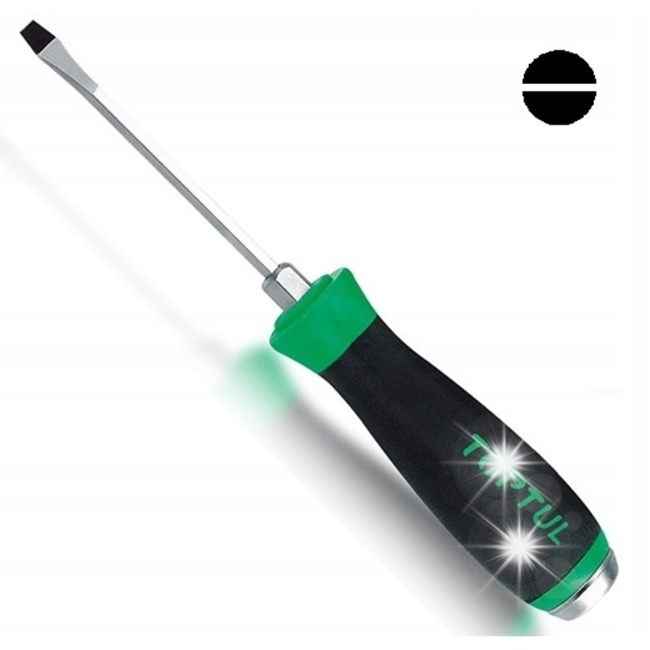 Отвертка с плоска глава Toptul 10mm 325x200mm магнитна