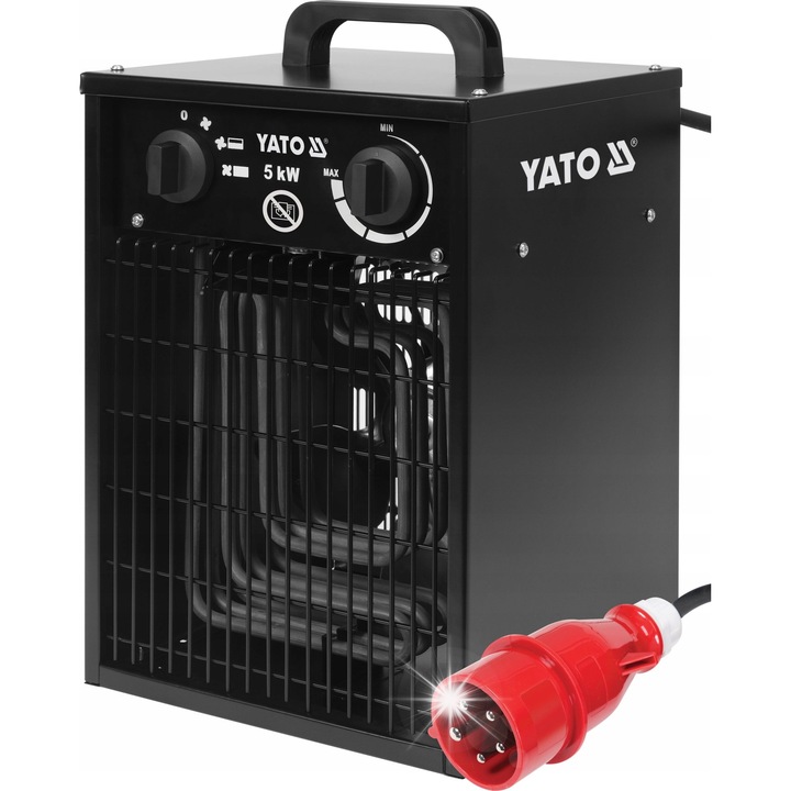 Yato YT-99695 elektromos hőlégfúvó 5kW fém 270x255x400mm
