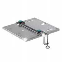 Masa pentru fierastrau pendular Wolfcraft 320x300mm cu cleme otel, ghidaj longitudinal