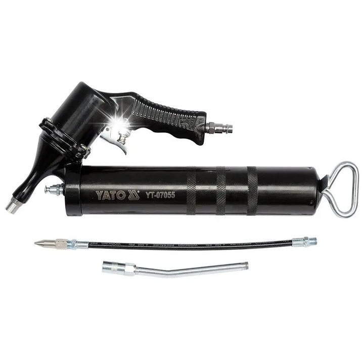 Yato pneumatikus zsírzó 400ml, merev és flexibilis 400xO1/4cm