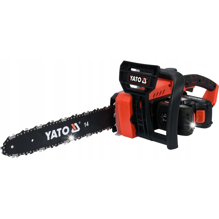 Yato láncfűrész 14", 36V, 2x2Ah, 4,84kg, szett