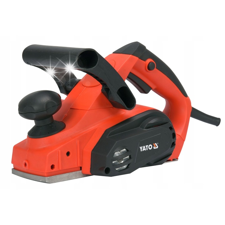 Yato YT-82141 elektromos gyalu, 810 W, gyalulási szélesség 82 mm, maximális mélység 3 mm, 16500 ford./perc, piros/fekete