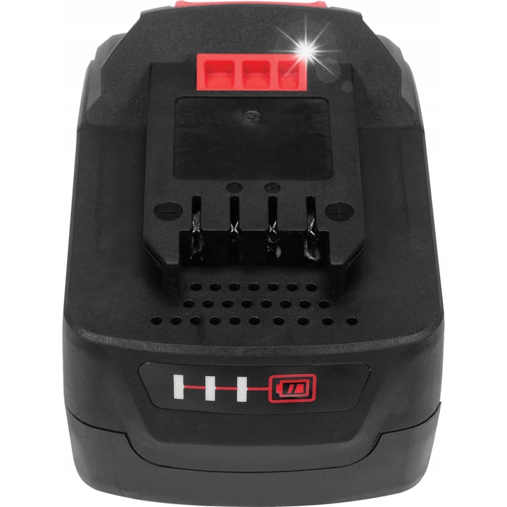 Acumulator Yato 18V Li-Ion 6,0Ah YT-828464, 108 Wh, incarcare rapida si sistem protectie celule, negru, 1 buc