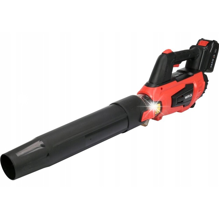 Yato YT-85177 akkumulátoros lombfúvó, 18V 4.0Ah, Turbo gomb, légsebesség akár 126 km/h, piros/fekete, 1 db