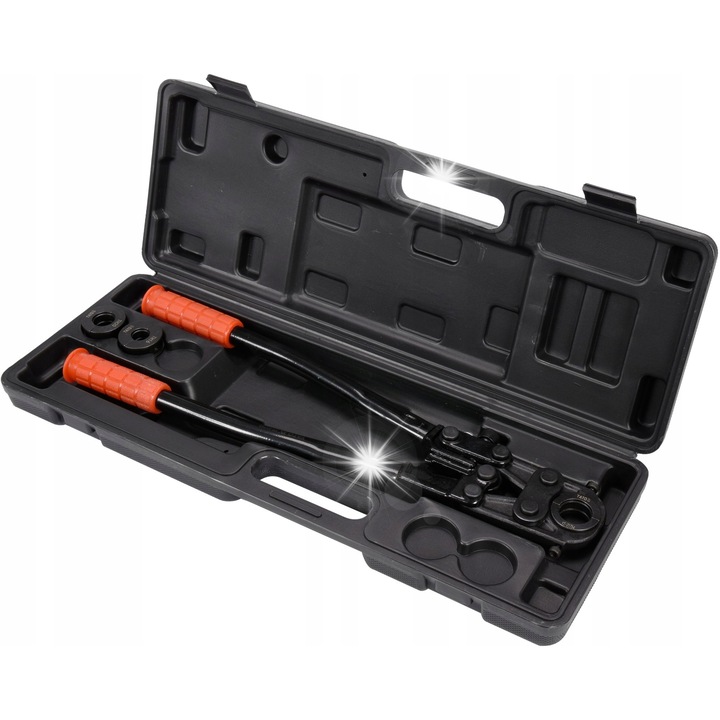 Yato YT-21750 hidraulikus prés 3 TH matricával, 16-26mm, 52.5cm, fekete