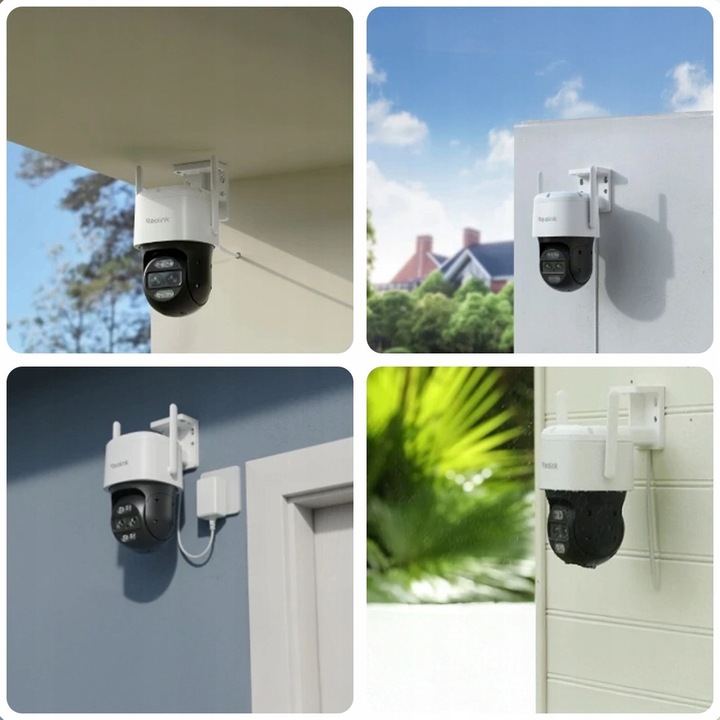 Camera supraveghere Reolink TrackMix 4K, wi-fi 6, alimentare solara, detectie inteligenta, zoom digital 6x, alb