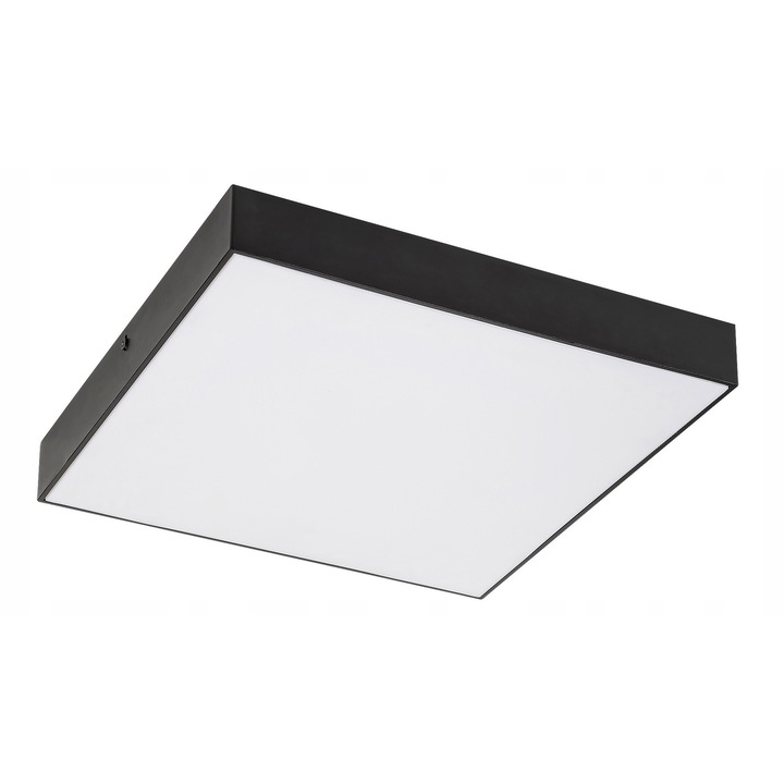 Plafoniera baie Rabalux Tartu LED 24W negru 28x28cm