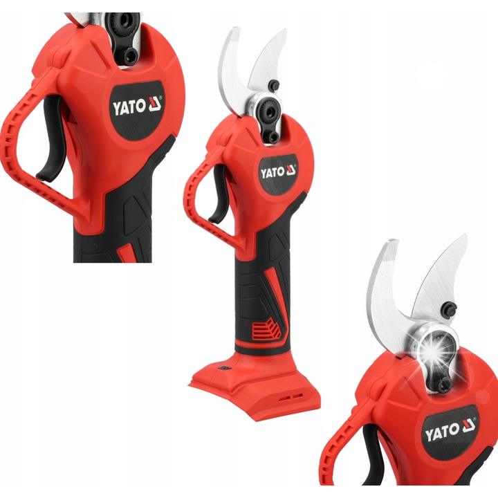 Foarfeca de gradina Yato 18V fara acumulator cu ecran