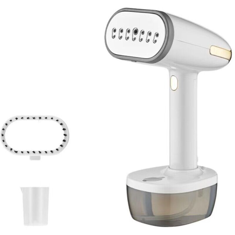Aburitor mini pentru haine / Garment steamer portabil, 1000-1500 W, pentru haine si perdele, cu reglaj abur si oprire automata, Alb