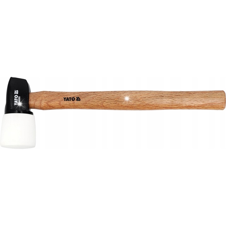 Yato fém-gumi kalapács, fehér, bükkfa nyél, 400mm, 1.3kg