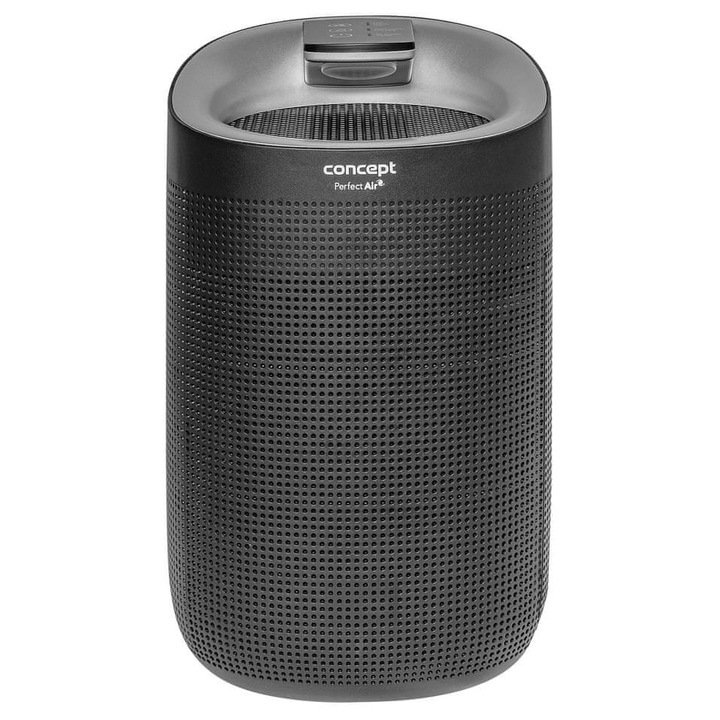Dezumidificator și purificator de aer Concept OV1210, capacitate dezumidificare 750 ml/h, filtrare HEPA 13, negru, rezervor 100 ml